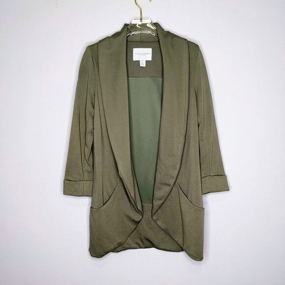 Carolina Belle Montreal Green Cardigan Long Sleeve Open Front Size XS - Picture 1 of 6